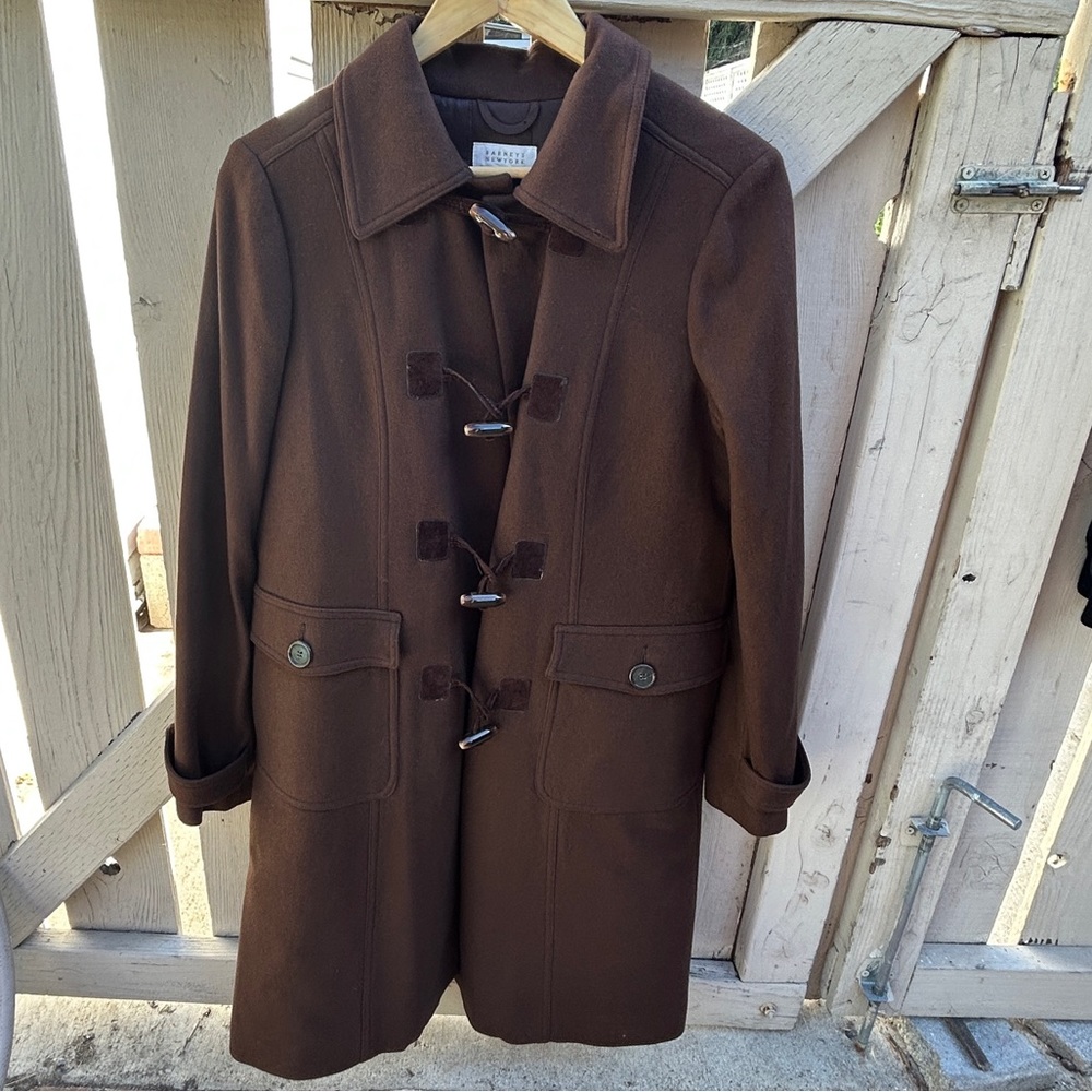 Barneys New York Cashmere Toggle Jacket Size 44